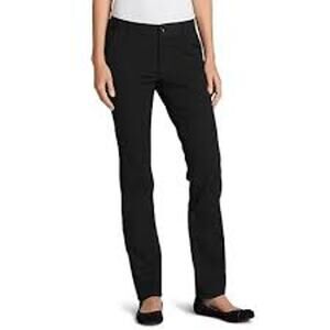 Eddie Bauer Slightly Curvy Trouser Womens Size 8 Black NWT NEW